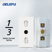 BAOBEN Prise Murale Standard UE Italie avec Interrupteur, Charge Rapide USB Type C, Module de Fonction DIY 4*2 4*4, Blanc