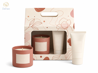 Individuell Bedruckte Starre Karton-Geschenkbox mit Griff für Kerzen, Wimpern, Schmuck und Kosmetikprodukte
