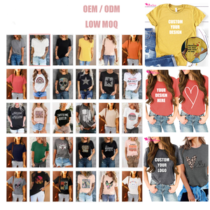 2025 nouveau Style Design <span class=keywords><strong>blanc</strong></span> Jersey respirant <span class=keywords><strong>grande</strong></span> <span class=keywords><strong>taille</strong></span> femmes décontracté personnalisé imprimé graphique T-Shirts - Product Image 4