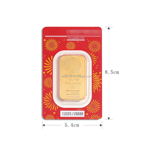 Colección Suiza 2024, Dragón del Zodiaco Chino, Lingote de Cobre de <span class=keywords><strong>1</strong></span> <span class=keywords><strong>Onza</strong></span>, Paquete en Blíster, Barra de <span class=keywords><strong>Oro</strong></span> de Latón Sólido de 31g en Venta - Product Image 2