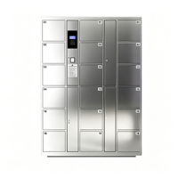 Casier intelligent électronique en acier inoxydable assemblé avec serrure à combinaison, résistant à la rouille, pour centre commercial et atelier