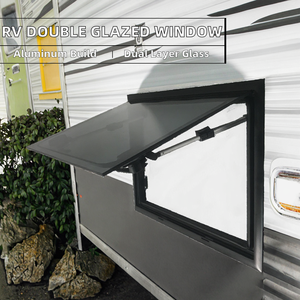 Ventana de caravana moderna de aleación de aluminio con doble acristalamiento plano exterior, certificada E-Mark, para remolques RV y autocaravanas, precio de <span class=keywords><strong>fábrica</strong></span> Tianze - Product Image 3