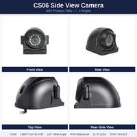 Caméra de recul AHD Full HD 1080P pour voiture avec vision nocturne, étanche, 360 degrés, capteur de stationnement 720P pour aide au recul
