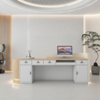 Comptoir de caisse de salon de beauté Arc, comptoir de réception, bureau d'accueil de l'entreprise, magasin de vêtements, salon de coiffure, établissement de formation, médical