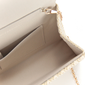 Hawaii Stile di Paglia <span class=keywords><strong>Beige</strong></span> Carino Crossbody Bag <span class=keywords><strong>Con</strong></span> Manico Perla Tracolla a <span class=keywords><strong>Catena</strong></span> <span class=keywords><strong>Borsa</strong></span> Da Spiaggia - Product Image 6