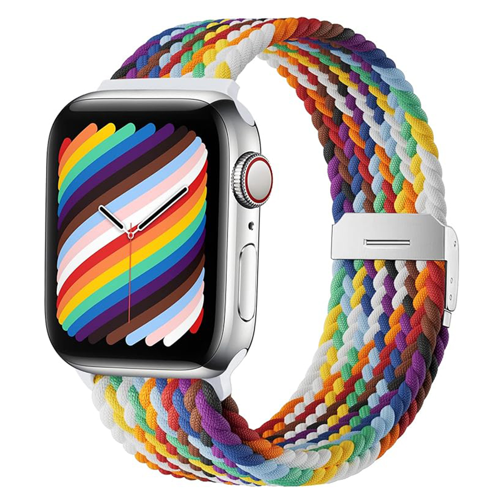 Nylon Loop Bands 38mm 40mm 42mm 44mm 45mm 49mm Elastic Replacement Nylon Braided Smart Watch Strap