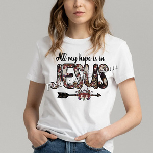 Transferencia DTF (Directo a Película) Lista para Planchar, Todas Mis Esperanzas Están en Jesús, Vinilo Personalizado de Jesús para Camisetas - Product Image 3