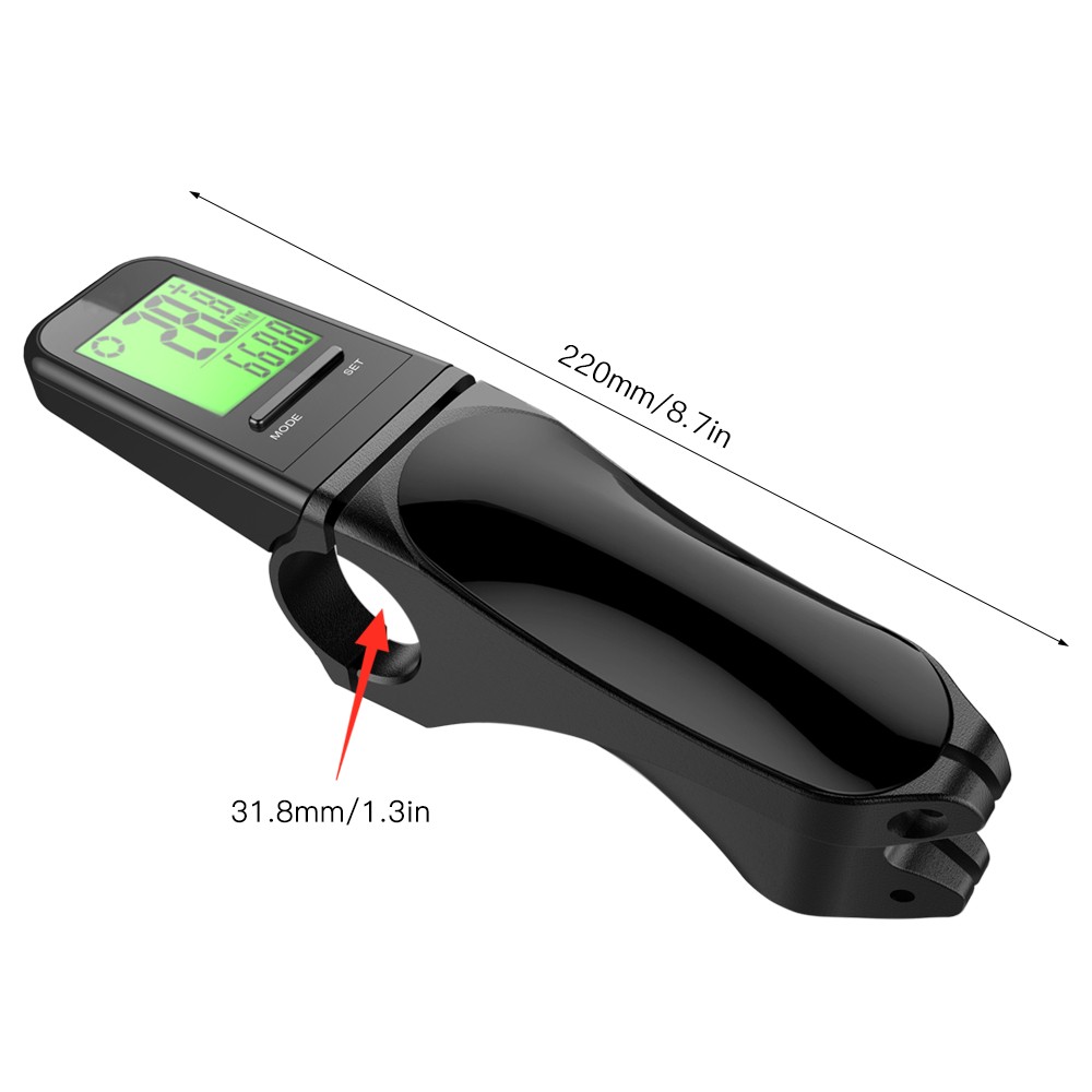 Compteur de vélo multifonction sans fil, écran LCD, compteur de vitesse, étanche IP65, pour vtt