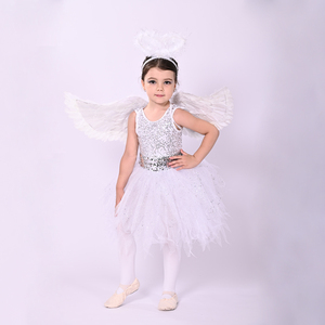 Nuovi Arrivi: Abbigliamento <span class=keywords><strong>da</strong></span> Danza per Bambini, Ali d'Angelo, Costumi <span class=keywords><strong>da</strong></span> Principessa, Colore Bianco - Product Image 4