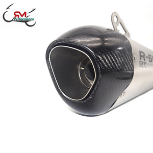 51mm moto R55 tuyau d'échappement modifié Moto silencieux en Fiber de carbone <span class=keywords><strong>DB</strong></span> tueur pour Honda Yamaha KAWASAKI Z800 <span class=keywords><strong>Z900</strong></span> R3 - Product Image 5