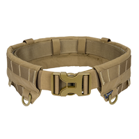 Ceinture tactique multifonctionnelle pour hommes avec boucle en acier à verrouillage automatique, ensemble de pochettes et étuis en nylon
