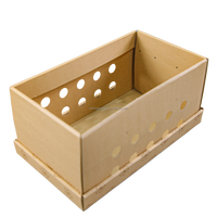 Boîte d'expédition en carton ondulé pour animaux de compagnie, de haute qualité, robuste, durable, ventilée, avec trous d'aération, recyclable, imprimée sur mesure