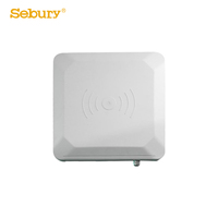 Lecteur RFID UHF ISO18000-6C 840~960MHz IP65 8dBi en alliage d'aluminium avec polarisation circulaire et prise en charge Wi-Fi