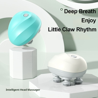 Masseur électrique rechargeable pour le cuir chevelu, masseur capillaire portable, masseur de tête pour la relaxation