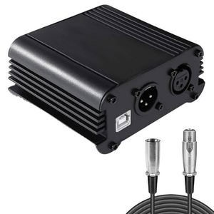 อะแดปเตอร์จ่ายไฟแฟนทอม Aoshen PP48C-F 48V พร้อมสาย USB 5V รองรับไฟฟ้าเข้า 110/220V สำหรับไมโครโฟนคอนเดนเซอร์ความไวสูงสำหรับการบันทึกเสียง - Product Image 3