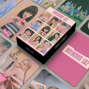 55 cái/bộ Kpop hai lần Album mới giữa 1 & 2 HD photocards hai mặt thẻ Lomo nayeon Momo Mina đóng hộp quà tặng người hâm mộ bưu thiếp