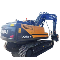 Excavatrice Hyundai d'occasion 225LC-9 de 22 tonnes, modèle 2024, provenance Corée – Également disponible : excavatrices Hyundai 220, 215, 225