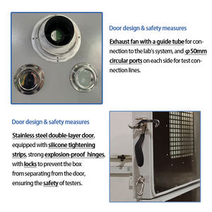 مختبر غاوكسين الصناعية دوران درجة حرارة عالية الهواء الساخن طبقة مزدوجة المعالجة الحرارية فرن تجفيف - Product Image 2