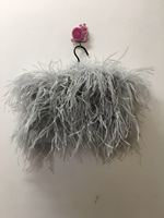 Écharpe en plumes d'autruche YR477, prix d'usine, pour femmes, veste de luxe pour mariage