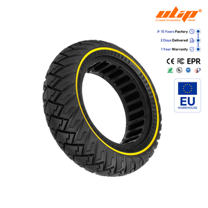 Pneu plein tout-terrain Ulip 10*2.70-6.5 (10*2.75) avec cercle jaune, 10 pouces, pour Kukirin A1 M4 Max G2 Master - Product Image 1