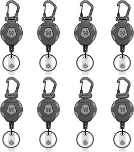 Impresionante llavero <span class=keywords><strong>de</strong></span> paracord con mosquetón <span class=keywords><strong>de</strong></span> aluminio resistente, cordón para hombres y mujeres, para camping, senderismo, tarjetas <span class=keywords><strong>de</strong></span> identificación, llaves y credenciales. - Product Image 1