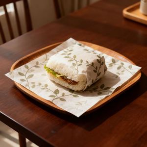 Papier sulfurisé biodégradable anti-graisse pour sandwichs et hamburgers, avec logo personnalisé, pour la cuisson du pain et des gâteaux, emballage alimentaire de qualité alimentaire - Product Image 4