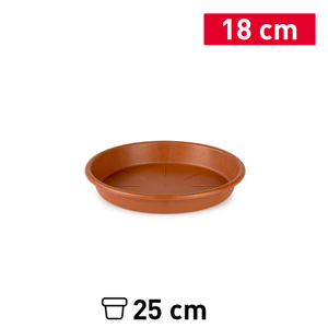 Sottovaso da 18 cm in plastica resistente e riutilizzabile per l'organizzazione e la conservazione domestica - Product Image 1