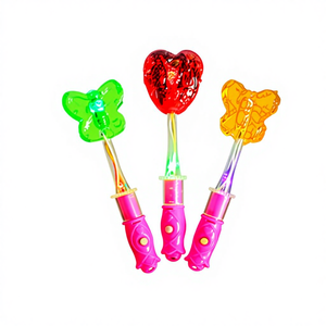 Sodica Glow <span class=keywords><strong>Candy</strong></span>, Barra LED Intermitente, Diversión en Discotecas, Textura Dura, Piruleta Fluorescente con Sabor a Fruta, Empaquetado a Granel, Halal, HACCP - Product Image 1