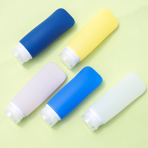 ชุดขวดซิลิโคนสำหรับเดินทางแบบเติมได้ ขนาดพกพา ปลอดสาร BPA สำหรับใส่แชมพู ขนาด 100 มล. ขายดี - Product Image 5