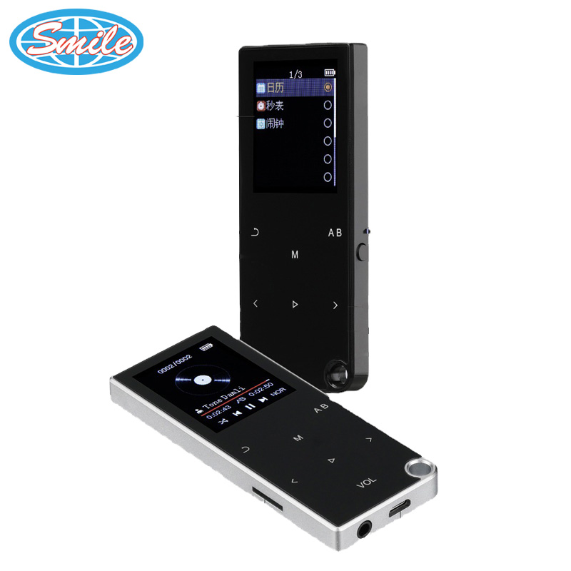 Reproductor Mp4 BT5.0 con pantalla táctil, Mini reproductor de música Mp3 portátil con pantalla Lcd