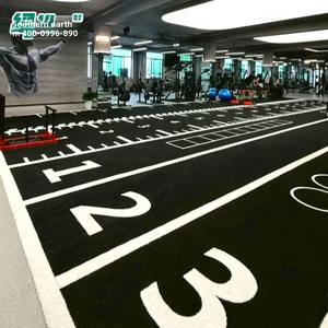 Césped <span class=keywords><strong>Artificial</strong></span> Denso de 35 mm, Ecológico, Personalizado, Negro, Duradero, de PP, para Gimnasio, Área de Entrenamiento Personal, Estudio - Product Image 1