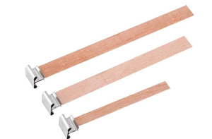 Winby thân thiện với môi duy nhất bằng gỗ nến bấc đa kích thước tự nhiên không khói với sắt đứng cho Diy đậu nành sáp nến làm - Product Image 6