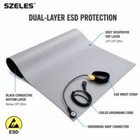 antistatique mise à la terre tapis prédécoupé salle blanche ESD sûr antistatique bureau électronique établi ESD tapis de Table