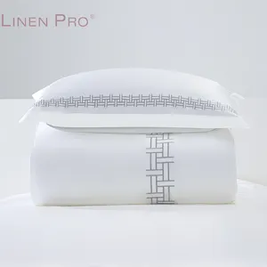Premium Egyptian Cotton Designer Hotel Comforter Sets Bedding King Size Cheap Queen 100% Cotton Bedsheets Flax Linen Bedding Set