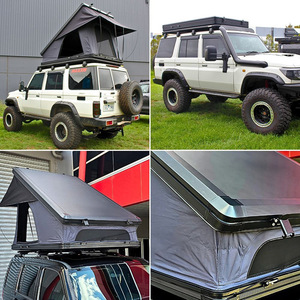 JIYA <b>Waterproof</b> Roof Top <b>Tent</b> with Hard Aluminum Four-Season Use Quick Automatic Opening One Bedroom Capacity - Product Image 3