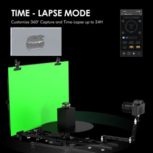 แท่นหมุนมอเตอร์ไฟฟ้า RAUBAY 360 องศา (รุ่นโปร) สำหรับถ่ายวิดีโอเชิงพาณิชย์, สแกน 3 มิติ, ถ่ายภาพแบบไทม์แลปส์-360SP - Product Image 4