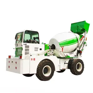 Çin CE 2cbm beton karıştırma kullanılan kendinden yüklemeli 3 cbm beton harç kamyonu satılık