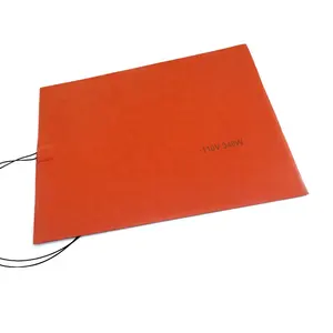 230v 850w Electric Flexible Rubber Silicone Heater Pad 500x500mm 3d Printer