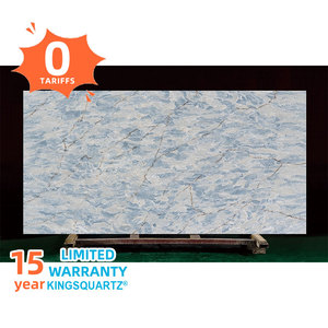 Tostone Polished Blue Engineered <strong>Quartz</strong> Modern Design for High-End Kitchen &amp; Bath Seamless Shine &amp; Strength for <strong>Table</strong> Tops - Product Image 5