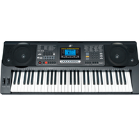 Clavier électronique portable professionnel MK-812 à 61 touches - Piano numérique multifonction pour débutants, 128 sons, 200 rythmes, LED