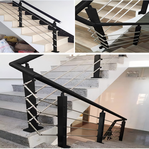 Kinh Tế lan can lan can cho cầu thang trong nhà cầu thang lan can cáp hiện đại lan can bảo trì thấp tay vịn cho cầu thang - Product Image 5