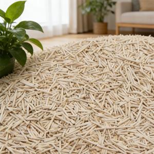 Bac à litière pour chat en tofu avec charbon actif, bois, amidon de maïs, jetable, sans blocage, durable, écologique - Product Image 1