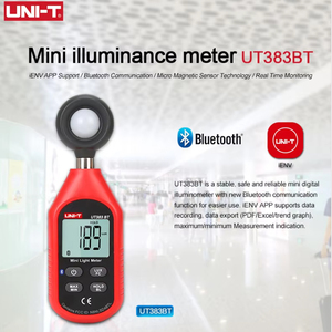 UNI-T Luxmètre UT383BT, luxmètre numérique, luxmètre pour la photographie cinématographique, les plantes, photomètre, intensité lumineuse - Product Image 5