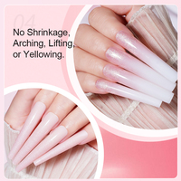 Gel de construction 50 ml avec logo personnalisé, rose nude effet gelée, pour extension et amélioration des ongles, idéal pour les débutants