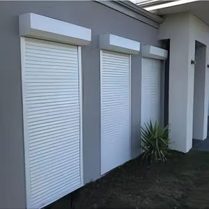 Volets roulants extérieurs en alliage d'<span class=keywords><strong>aluminium</strong></span> économiques, design moderne, ouverture verticale, écran de sécurité, protection solaire - Product Image 1