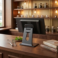 Terminal de point de vente (PDV) pliable 15,6'' Android/Windows pour café, écran tactile capacitif, kiosque de paiement, Google Play