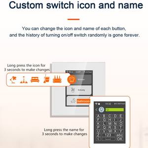 Lanbon L8แผงควบคุมด้วยเสียงแบบหน้าจอสัมผัส <span class=keywords><strong>LCD</strong></span> แบบขั้วเดี่ยวอัจฉริยะสำหรับบ้านอัจฉริยะ IP54 10A การควบคุมด้วยเสียงไม่เคยออฟไลน์ในโรงแรมใช้ในบ้านเข้ากันได้กับชีวิตอัจฉริยะ - Product Image 5