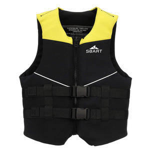<span class=keywords><strong>Gilet</strong></span> <span class=keywords><strong>de</strong></span> <span class=keywords><strong>sauvetage</strong></span> pour adulte en néoprène haute visibilité avec panneaux jaunes en mousse EPE, boucles réglables, <span class=keywords><strong>gilet</strong></span> <span class=keywords><strong>de</strong></span> sécurité marine certifié CE - Product Image 1