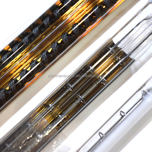 Sóng trung bình 2um 2.2um 3um 4um <span class=keywords><strong>10um</strong></span> thạch anh Ống kép sợi Carbon Hồng Ngoại Công nghiệp sưởi ấm đèn - Product Image 1