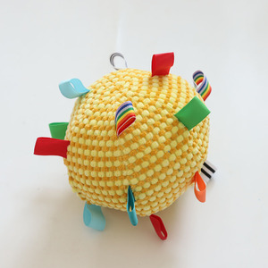 New Style Hot Sells Eco-Friendly Soft Stuffed Puppy Plush Interactive <b>Dog</b> Squeaky <b>Ball</b> Toy with Tags Indoor Use - Product Image 4
